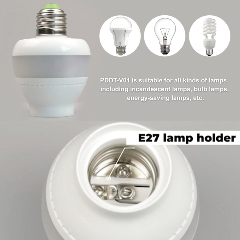 Држач за светилка PDLux PDDT V01 5,8 GHz сензор за микробранови E27